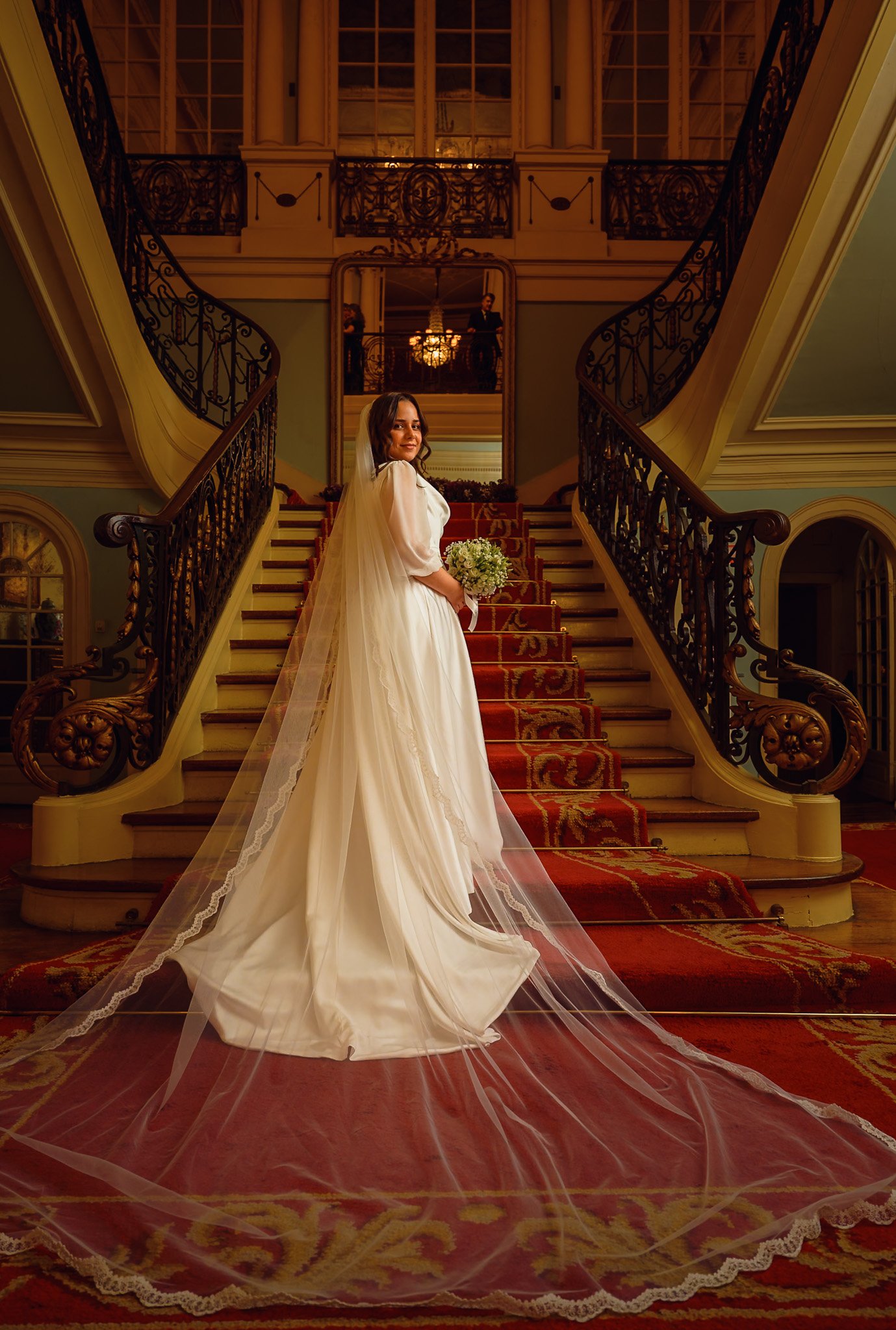 Detail of the bride’s veil and quiet grace