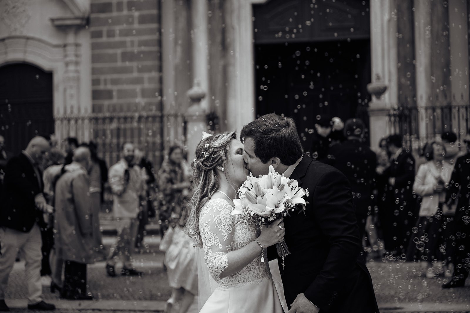 The final loving embraces concluding an unforgettable day